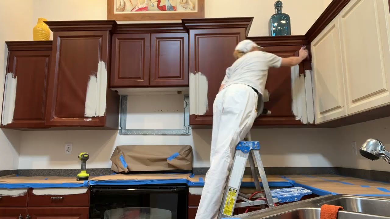 Painted kitchen cabinets