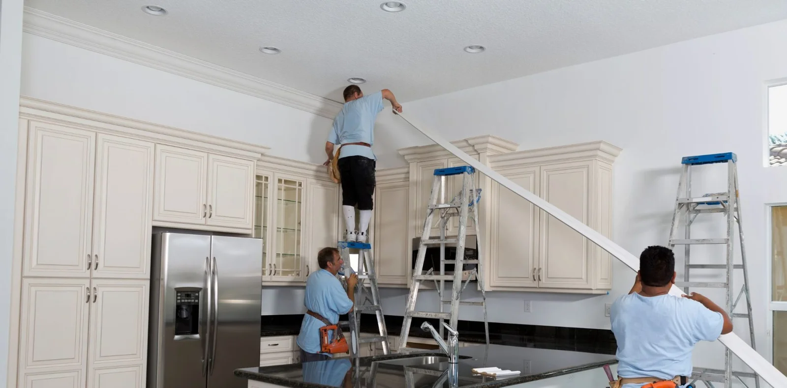 White Kitchen Cabinet Repaint